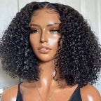 Natural Black Kinky Curly Human Hair Wig | Glueless HD Lace 5x5 Closure | Large & Small Cap Sizes | Lumma
