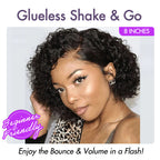 Short Curly Human Hair Wig | Minimalist HD Lace | Glueless Side Part | Lumma