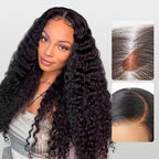 Water Wave Human Hair Wig | 13x4 HD Lace Front | Glueless Pre-Cut Lace | 180% Density | Lumma