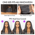 180% Density Human Hair Wig | Glueless HD Lace 7x6 Closure (Pre-Cut) | Butterfly Cut, Light Yaki Straight | Lumma