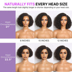Short Curly Human Hair Wig | Minimalist HD Lace | Glueless Side Part | Lumma