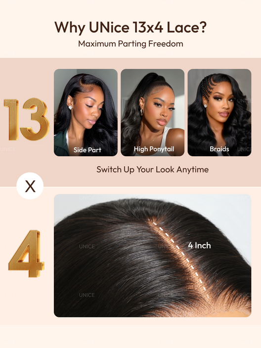 Body Wave Human Hair Wig | 13x4 HD Lace | Glueless Pull & Go | Invisi Drawstring - Lumma