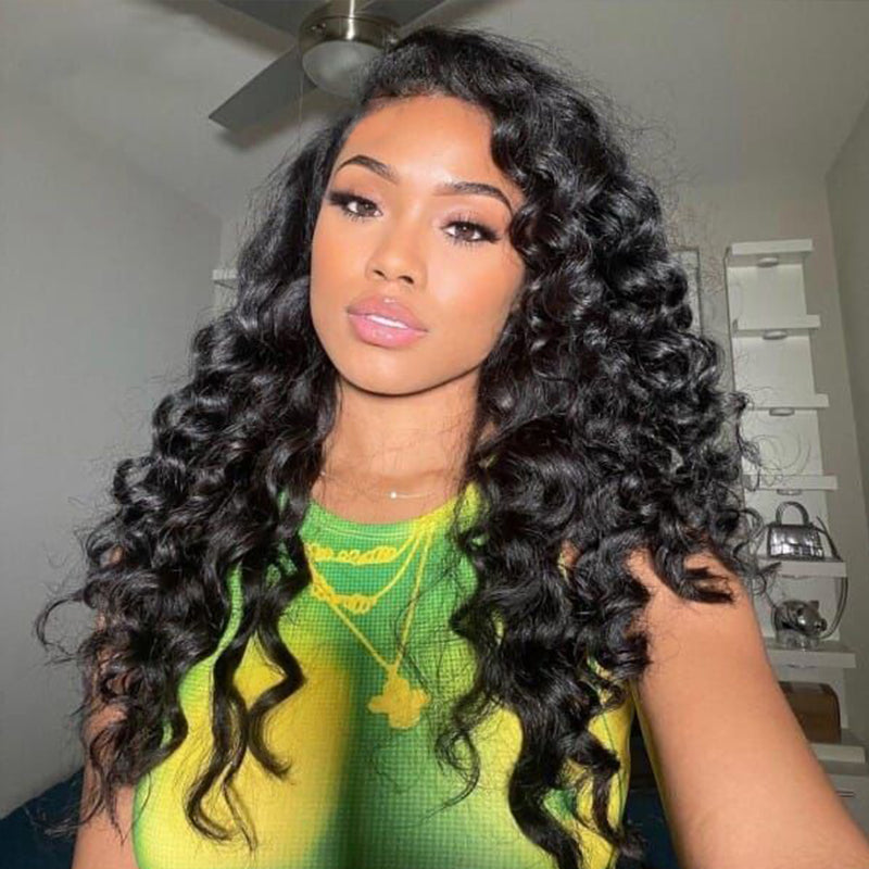 Loose Deep Wave Human Hair Wig | Glueless 13x6 Lace | Wear & Go | Lumma