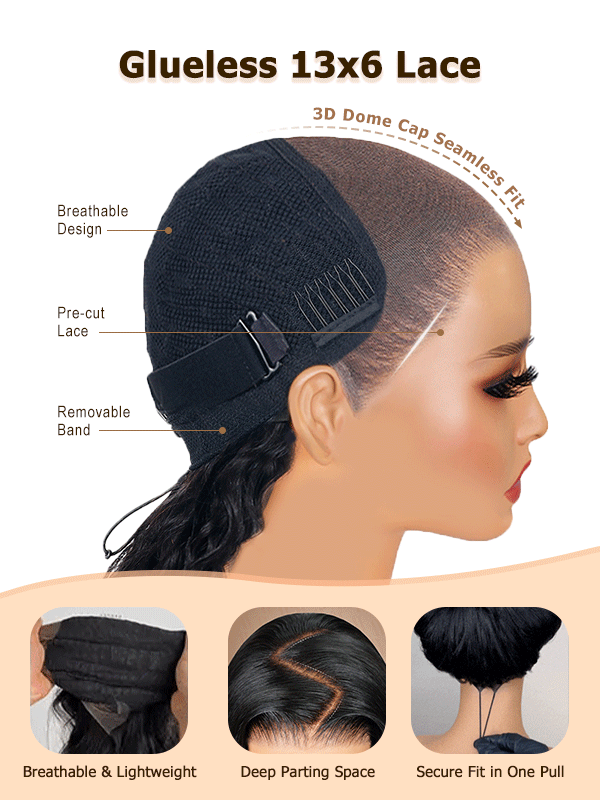 Body Wave Human Hair Wig | Glueless 13x6 Lace | Wear & Go | Lumma