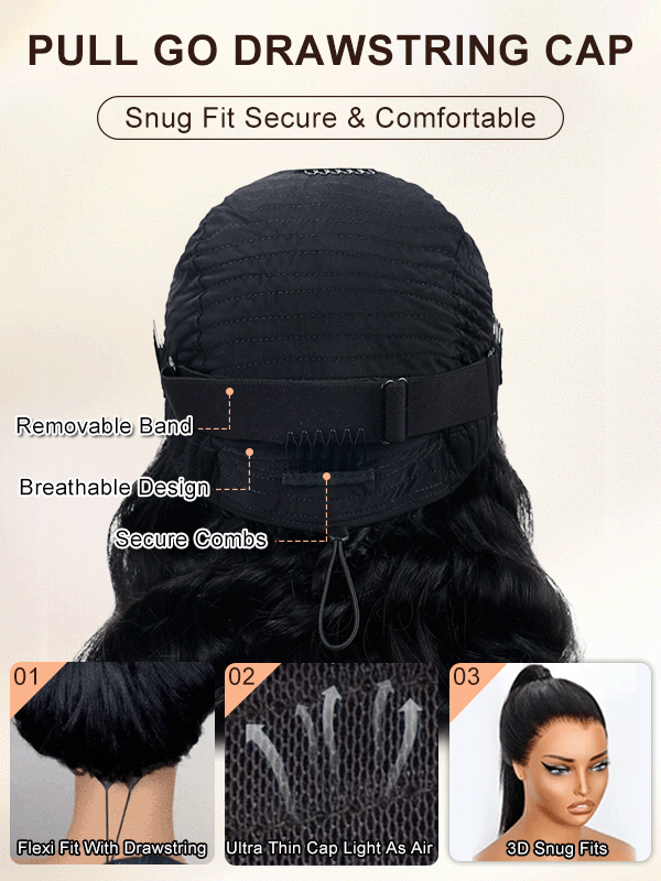 Yaki Straight Human Hair Wig | Glueless 13x6 Lace | Wear & Go | Lumma